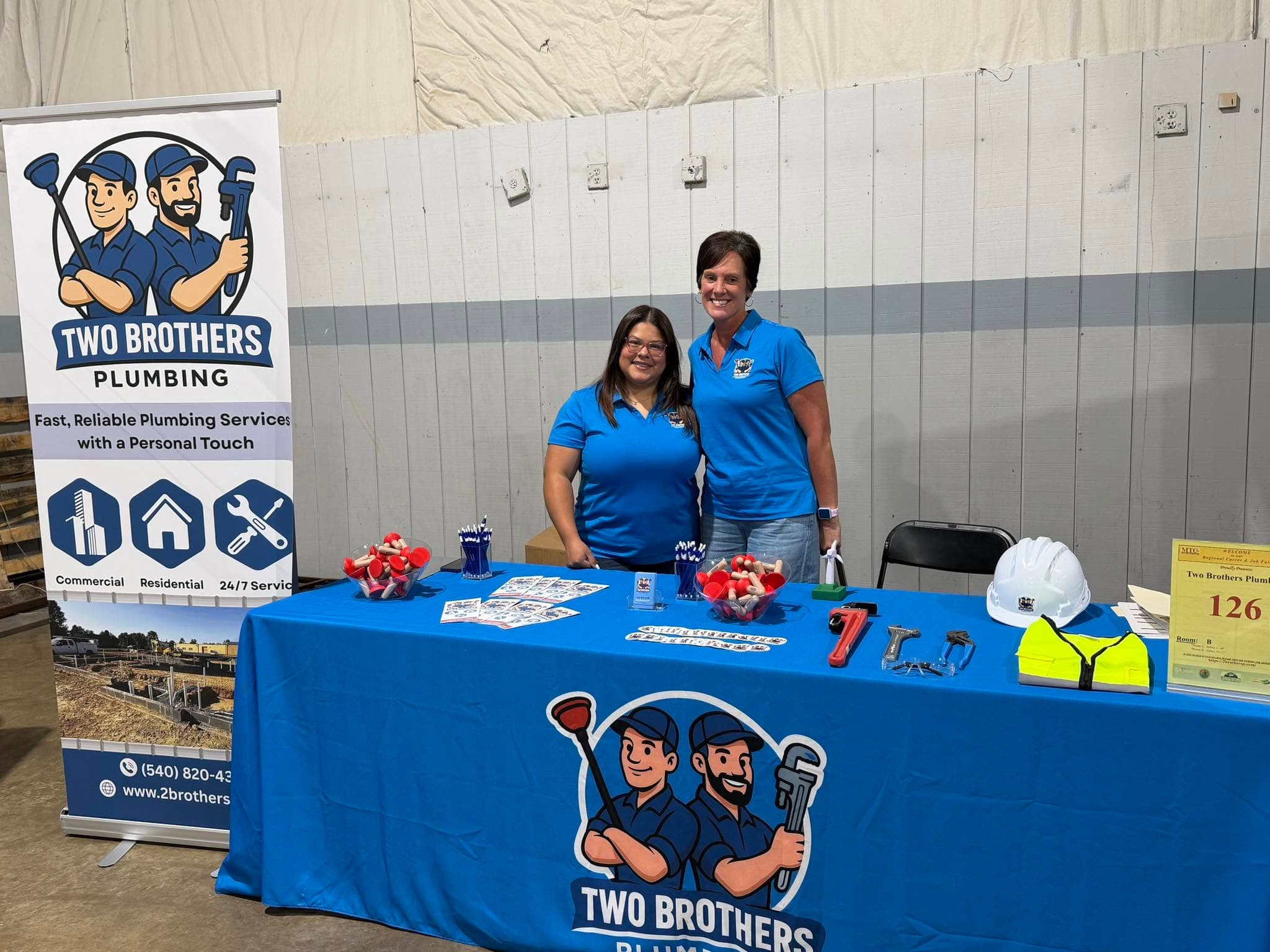 The Two Brothers team at a local Shenandoah Valley community event
