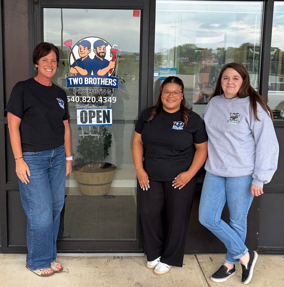 The Two Brothers team outside their Shenandoah Valley office