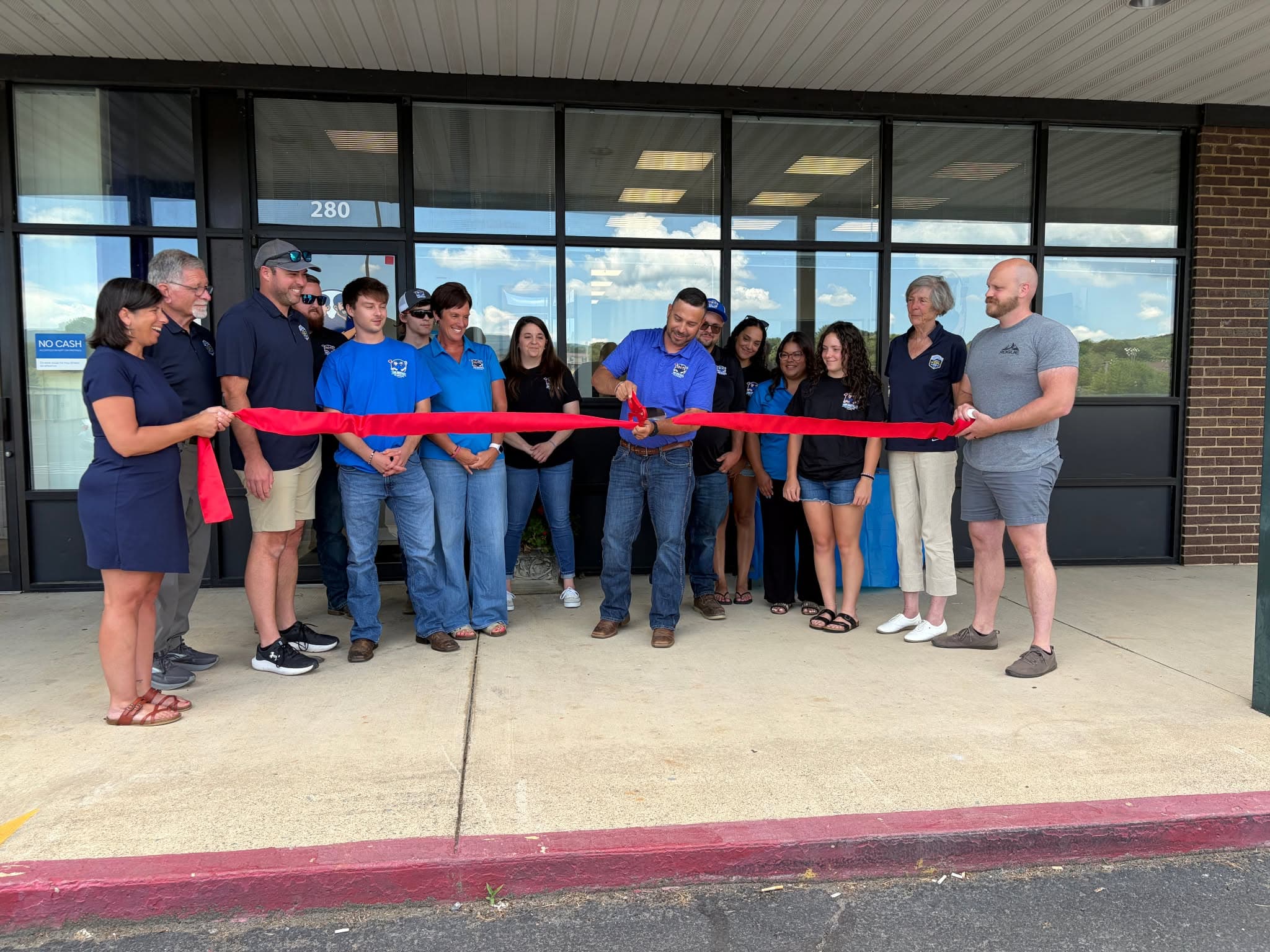 The Two Brothers team at their Elkton, VA grand opening